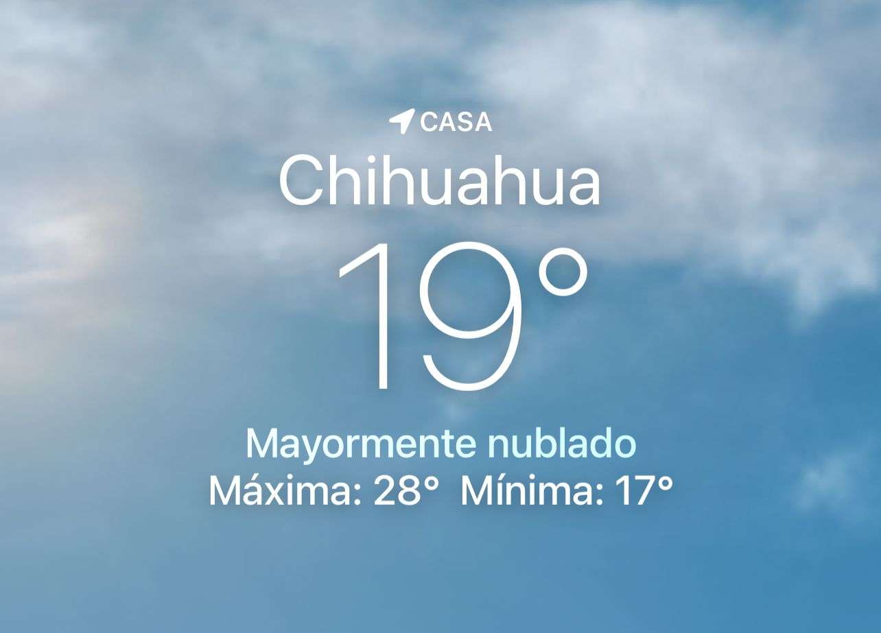 Se pronostican nubes y lluvia con máxima de 28 grados centígrados