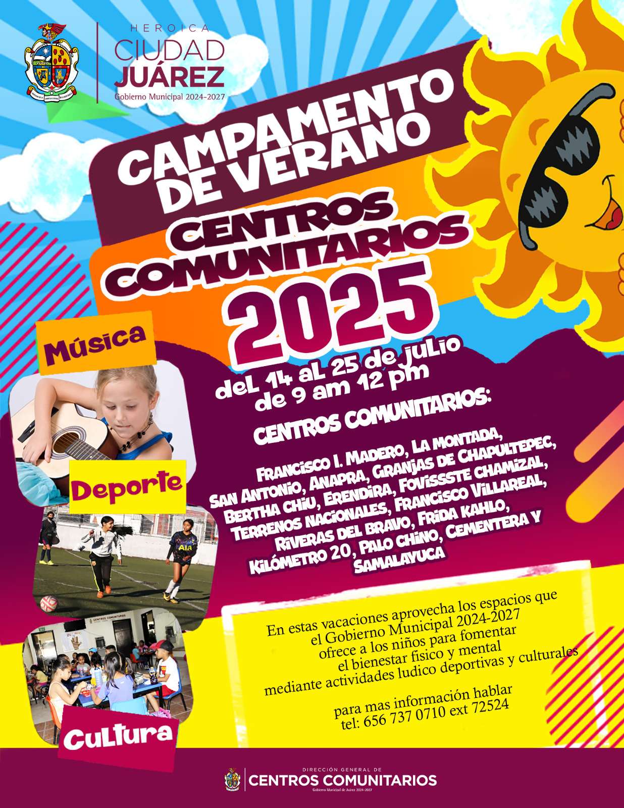 Organizan Centros Comunitarios campamentos de verano