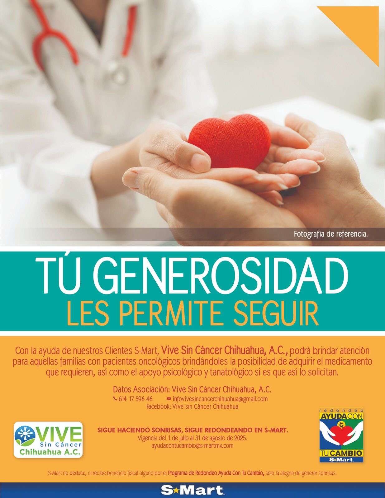 Buscan tiendas Smart ayudar a pacientes con cáncer con redondeo
