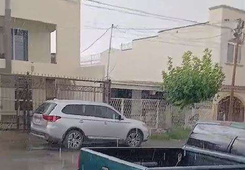 Comienza la lluvia en la colonia Granjas 