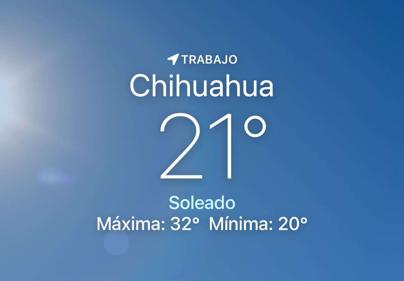 Amanece soleado con temperatura de 21 grados centígrados