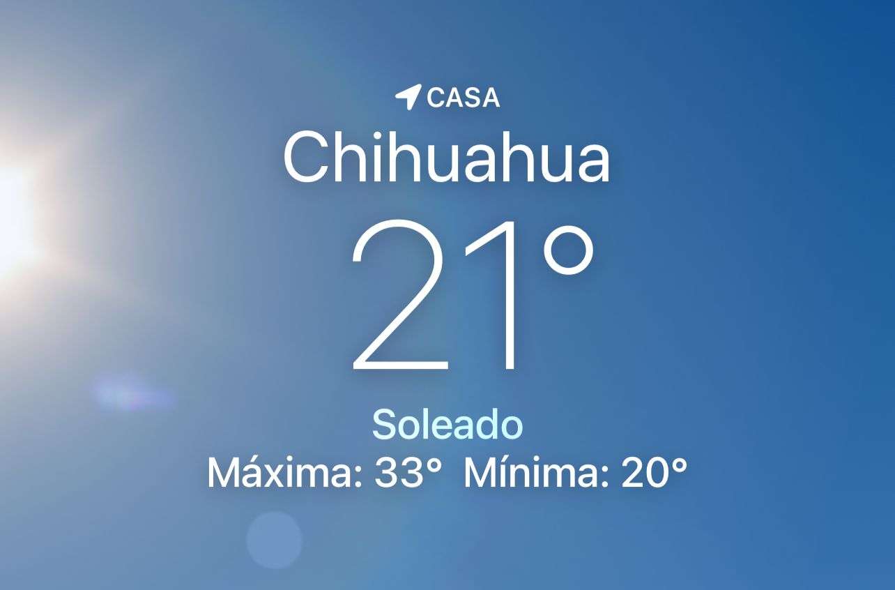 Sigue soleado con máxima de 33 grados centígrados