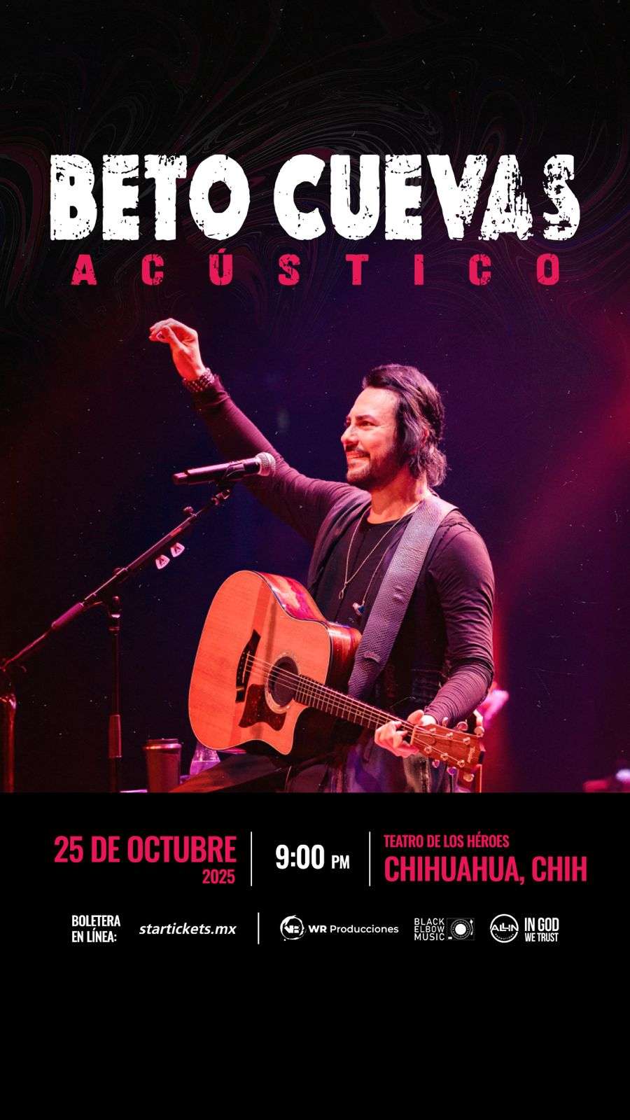 Viene Beto Cuevas a la ciudad con show acústico de La Ley