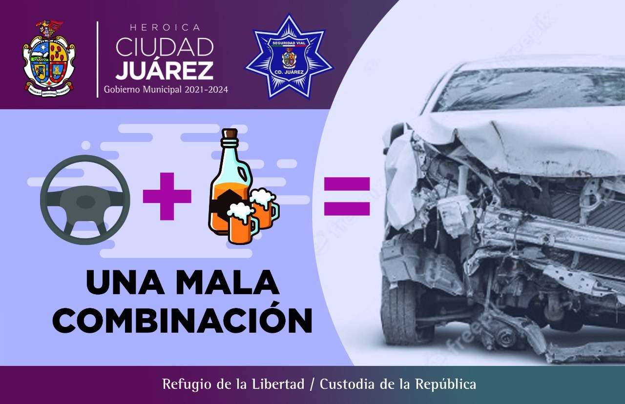 Exhorta Seguridad Vial a no mezclar alcohol y volante este fin de semana