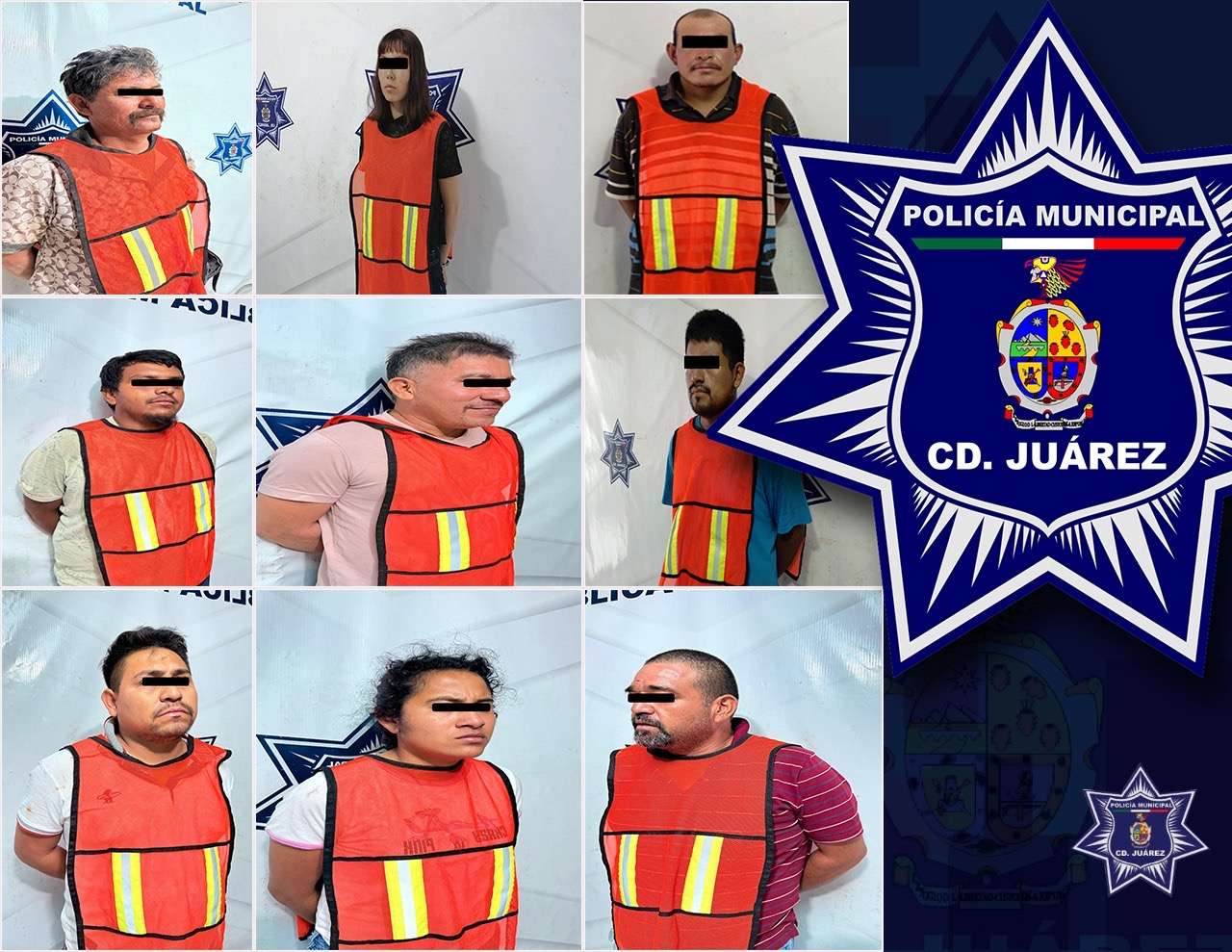Arrestan a nueve acusadas de violencia familiar