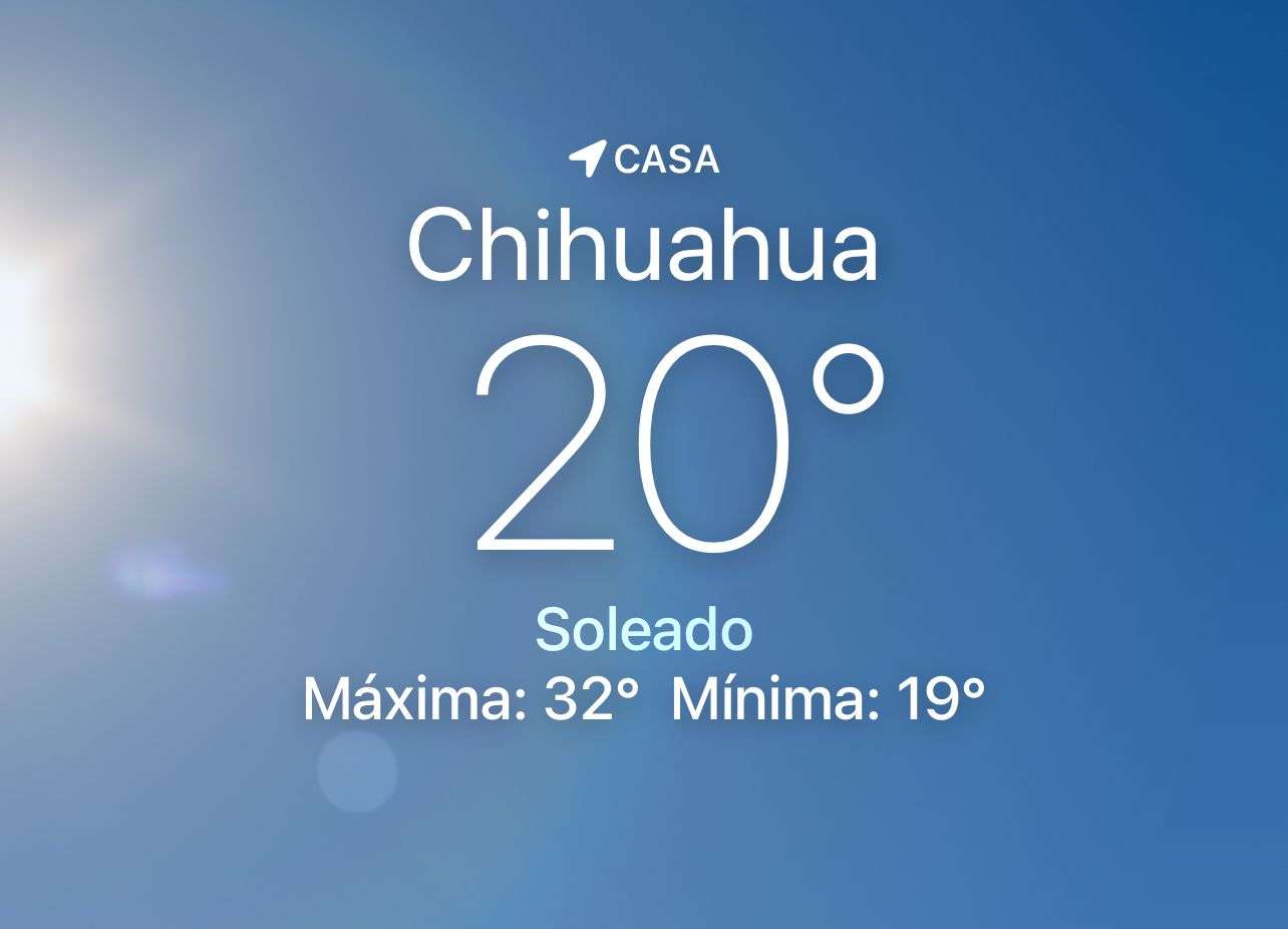 Amanece fresco con temperatura de 20 grados centígrados 