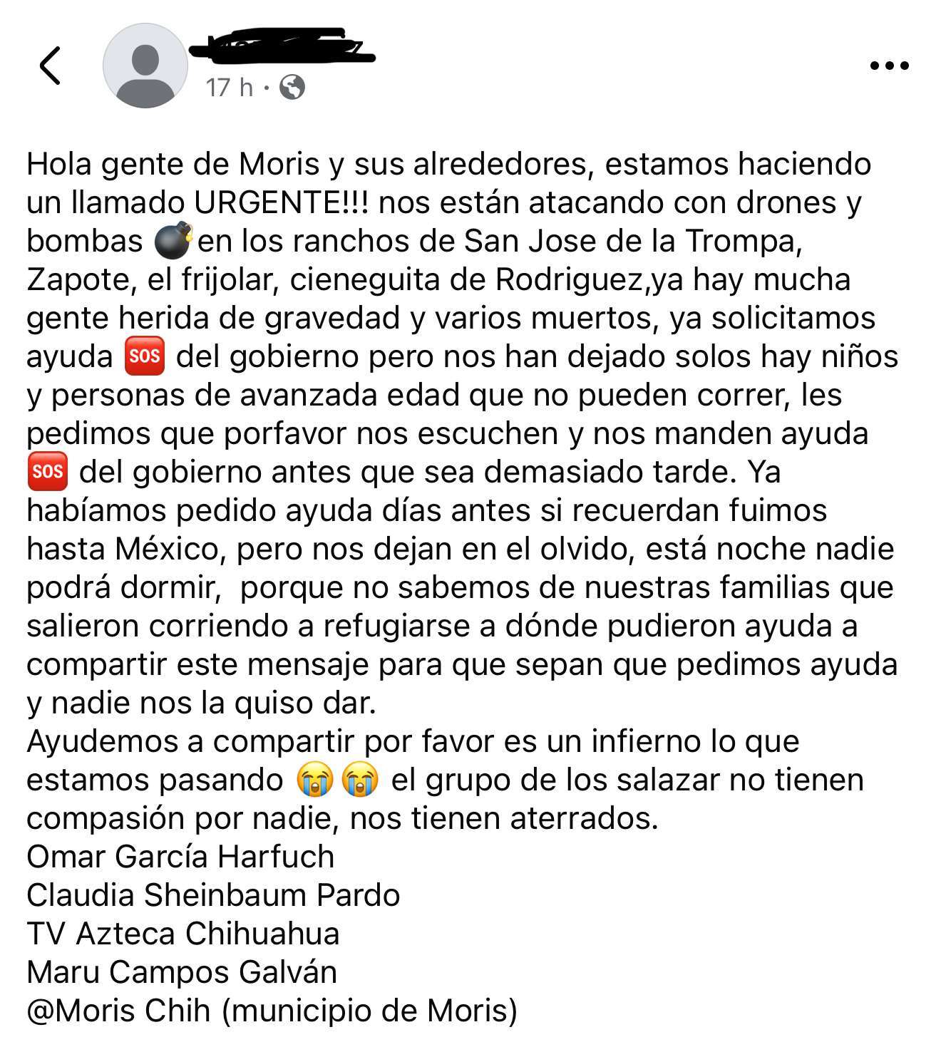 [Ayuda no llegó]
