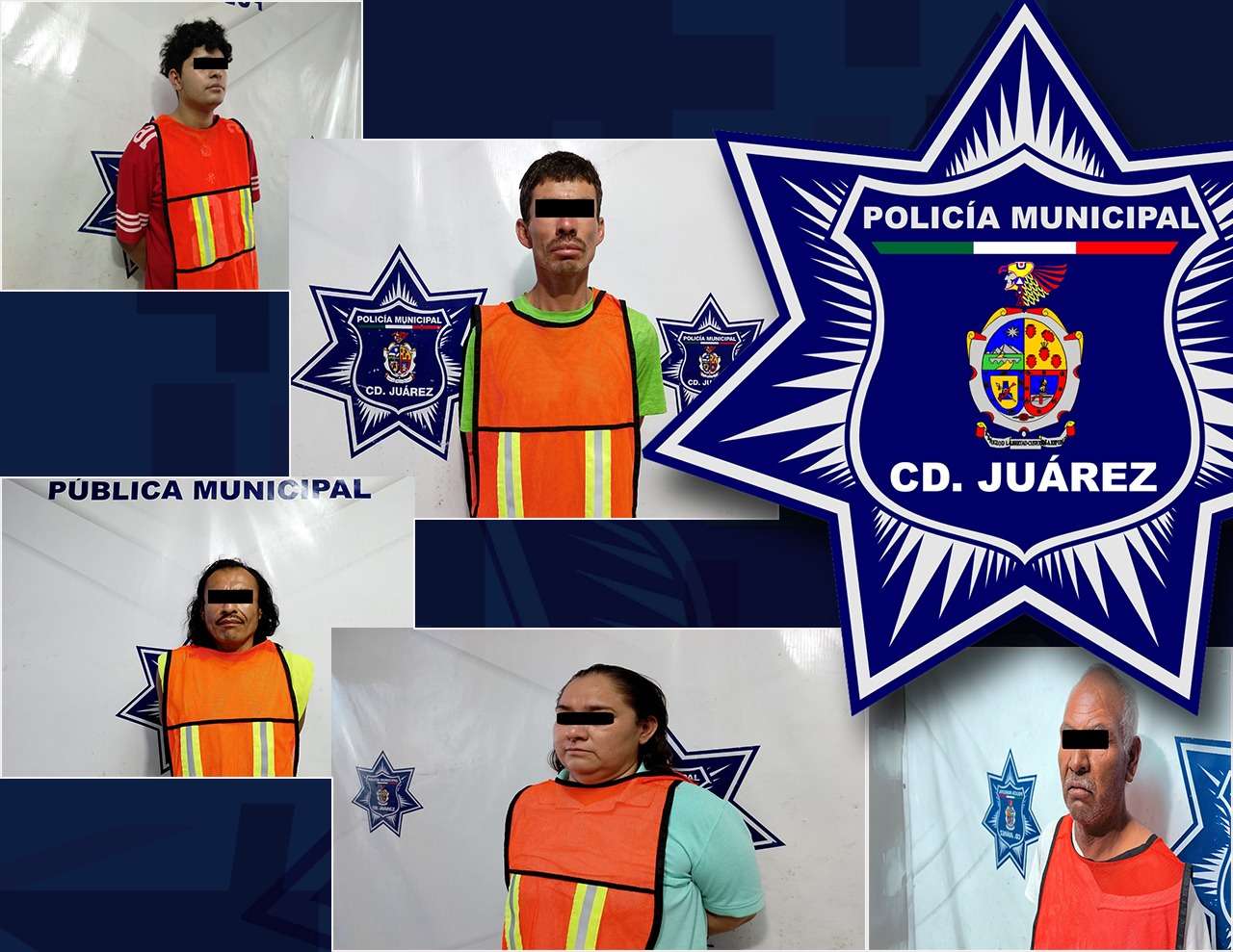 Arrestan a cinco por violencia familiar