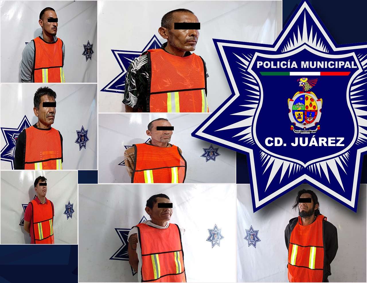 Detienen a siete prófugos de la justicia 