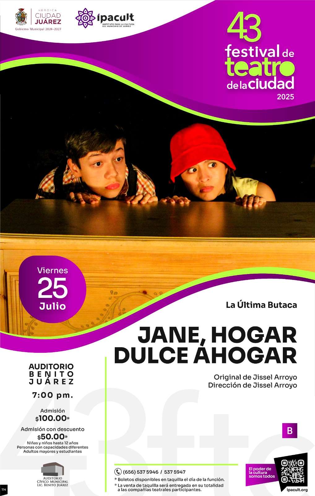 Presentan “Jane, hogar dulce ahogar” en el Festival de Teatro de Ciudad Juárez