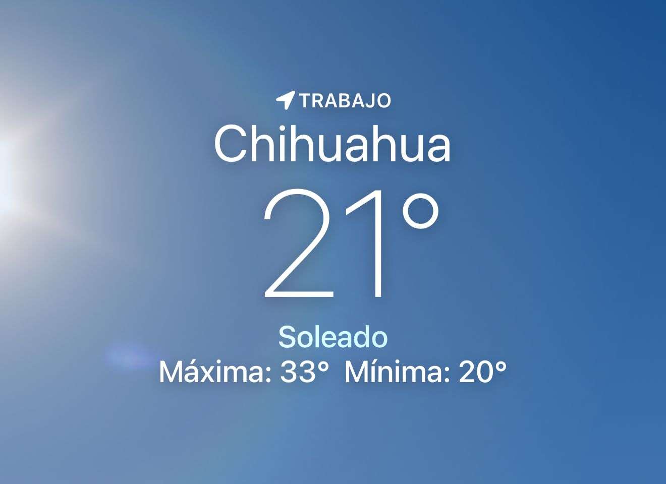 Se pronostica día soleado con máxima de 33 grados centígrados