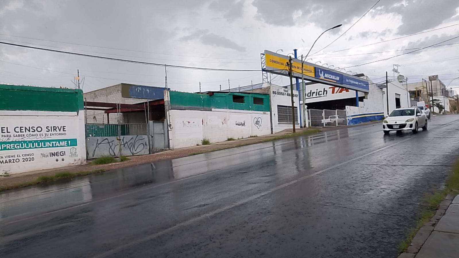 Comienza a llover al sur de la ciudad 