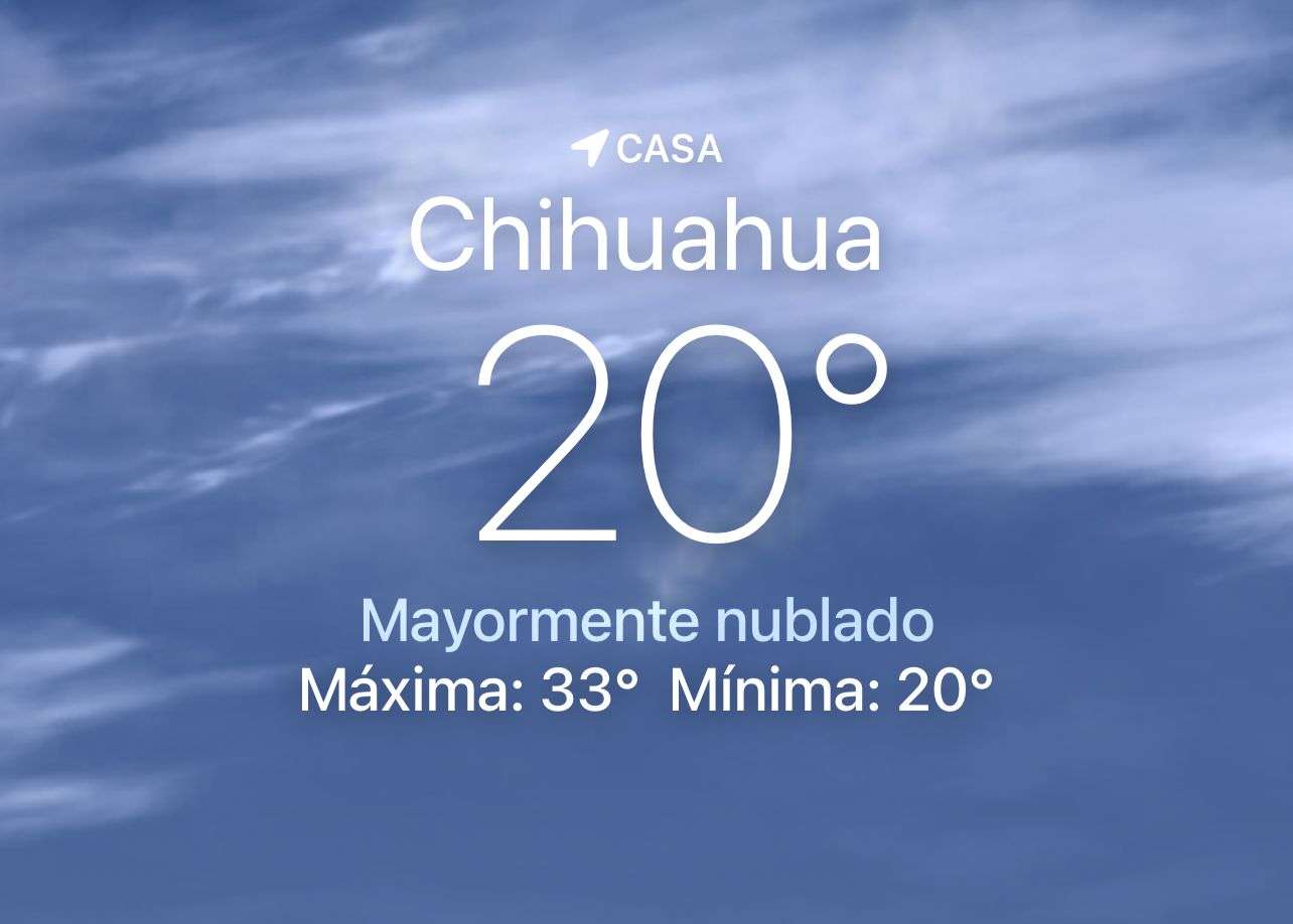 Amanece nublado con temperatura de 20 grados centígrados