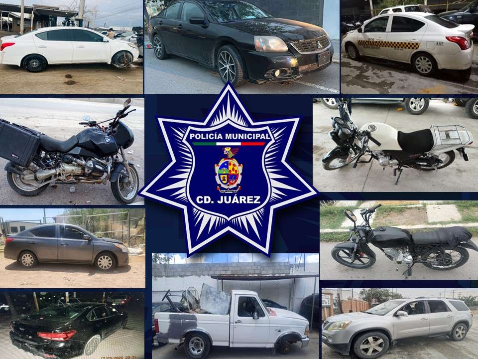 Recuperan 12 vehículos robados en operativos