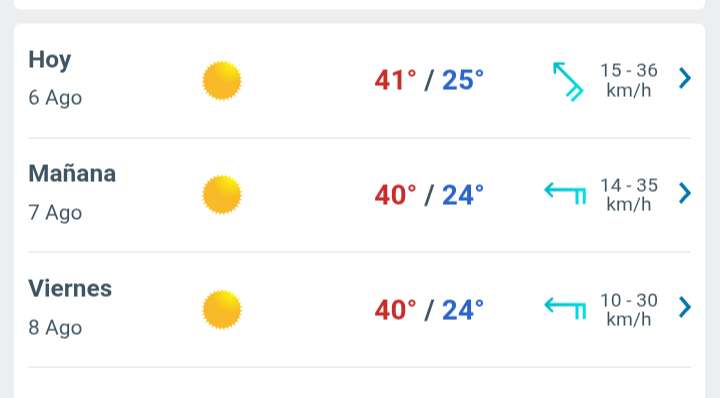 Día soleado con temperatura hasta 41°C en Juárez 