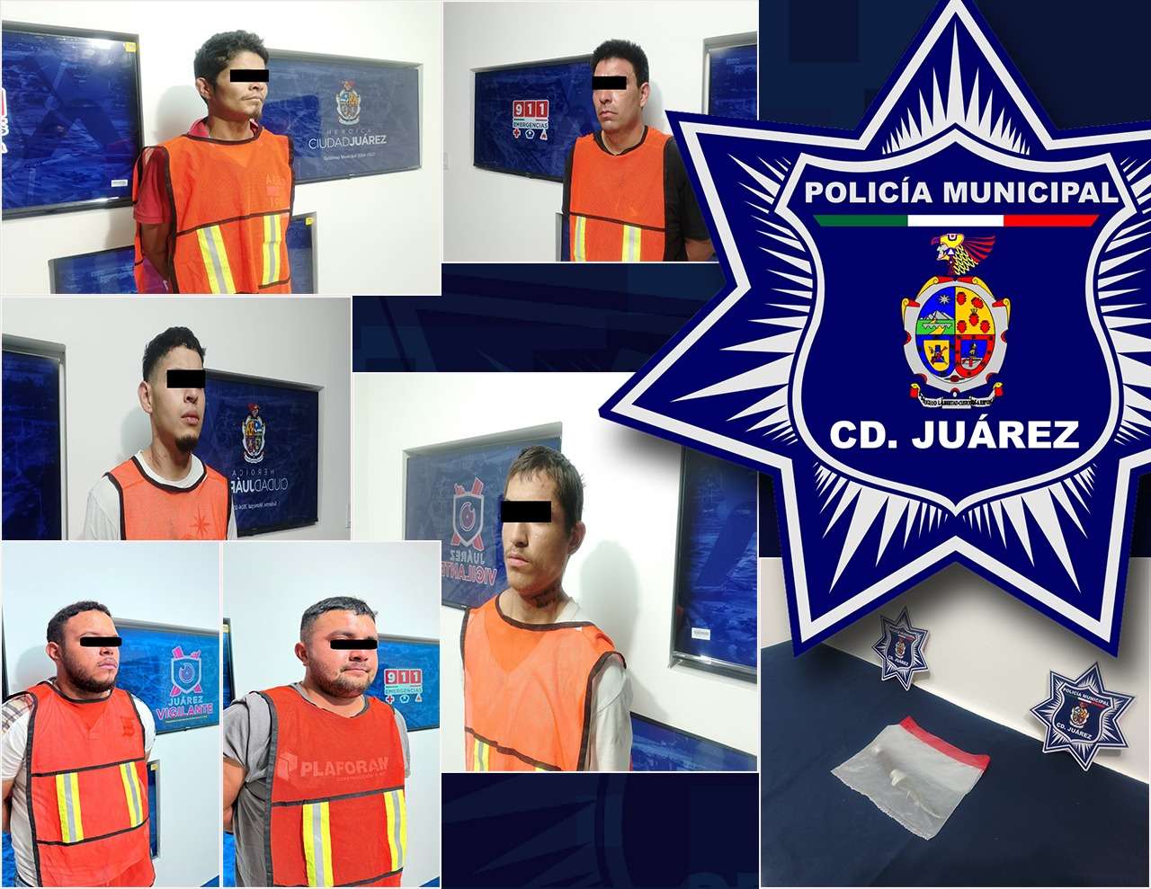 Arrestan a seis por violencia familiar