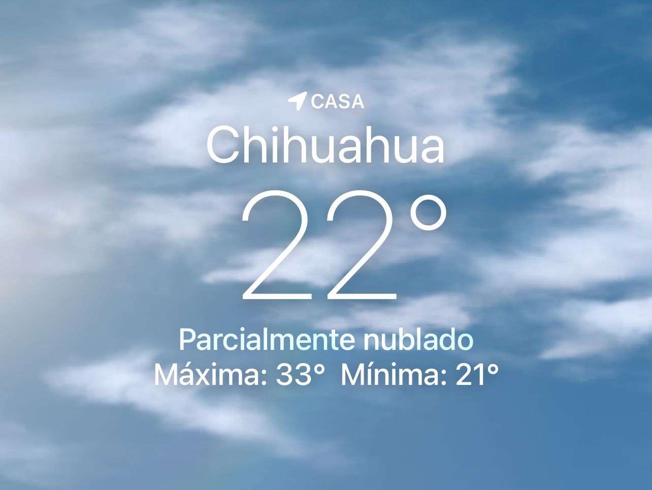 Se espera mañana nubosa con 22 grados centígrados 