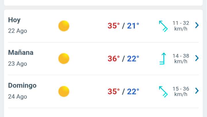 Día soleado con temperatura hasta 35°C en Juárez 