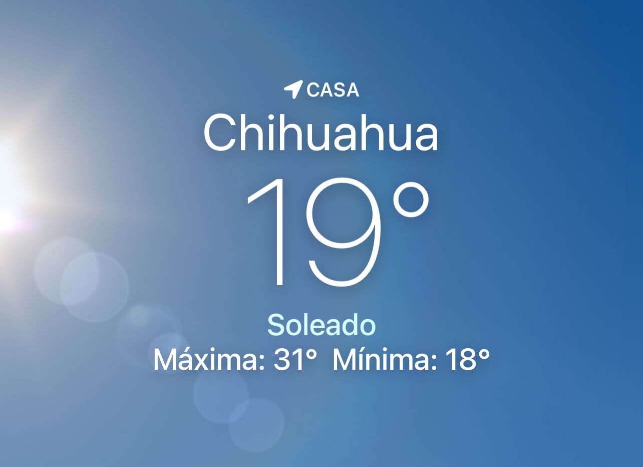 Amanece fresco con temperatura de 19 grados centígrados