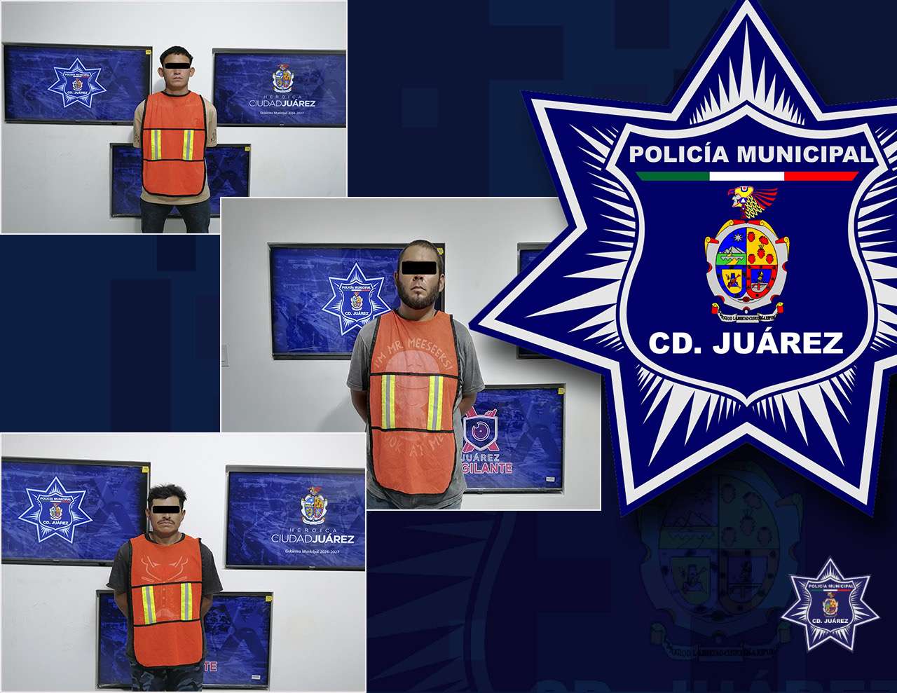 Detienen a tres por medio de orden de aprehensión