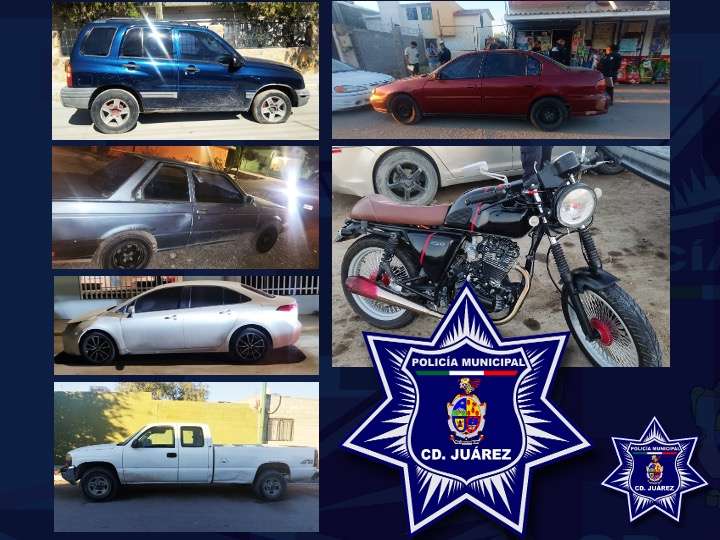 Recuperan siete vehículos con reporte de robo en operativos del fin de semana