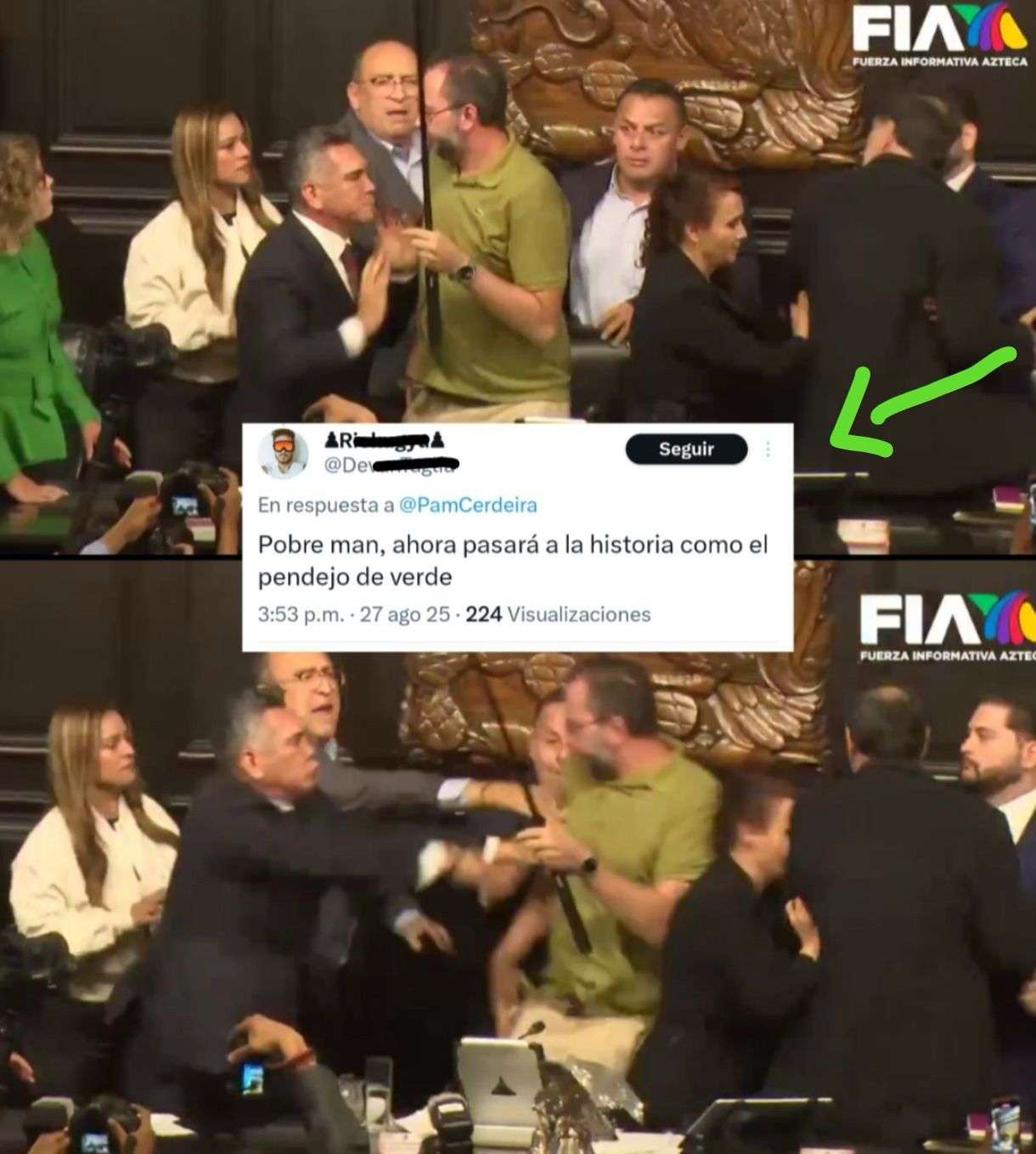 Paliza en el Senado