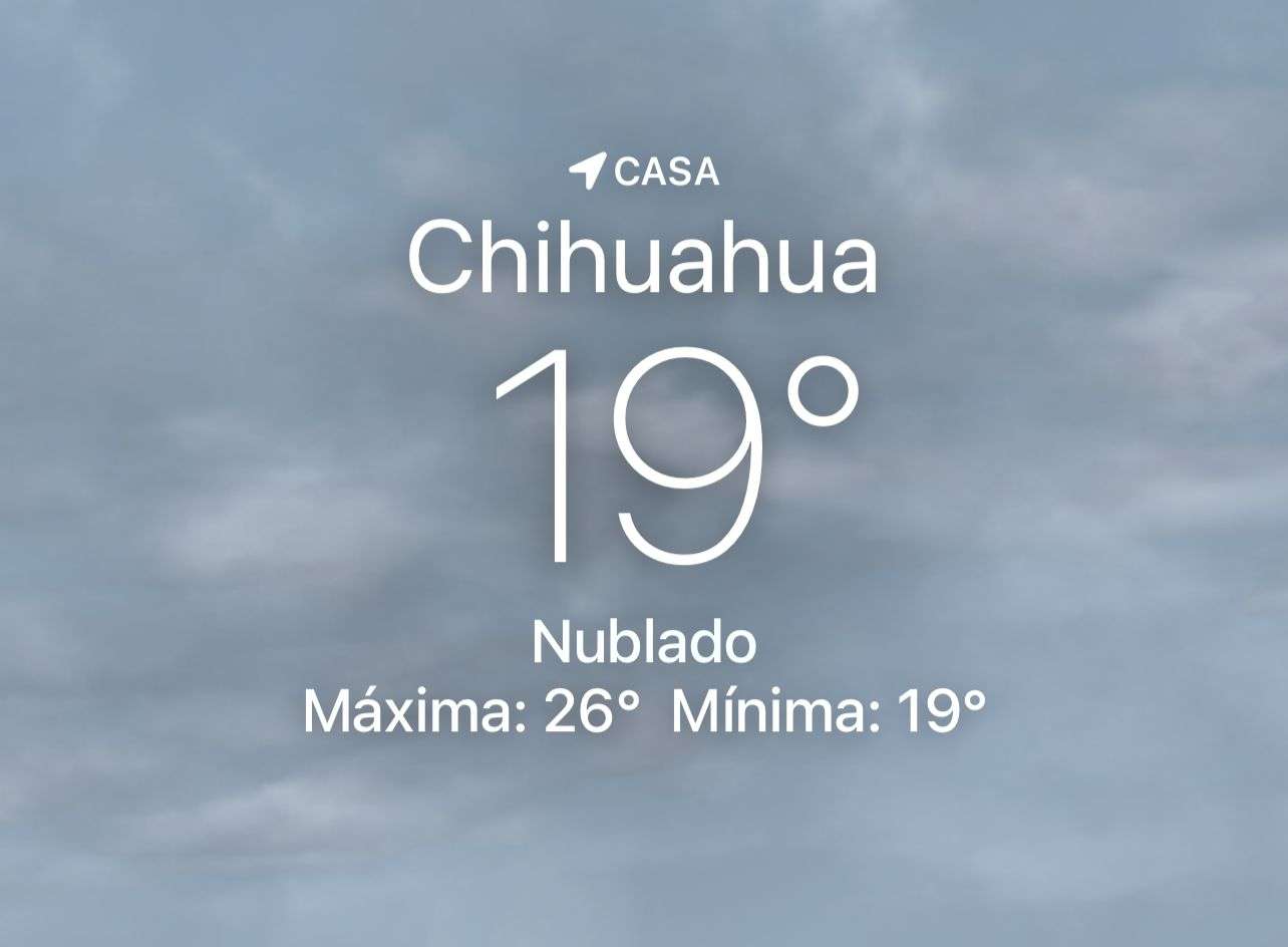 Se espera nuboso y lluvia con máxima de 26 grados centígrados 