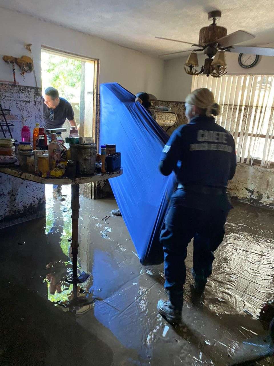 Mandan cadetes de Sspe a NCG en apoyo por inundación 
