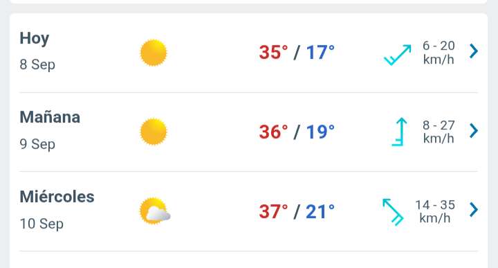 Día soleado con temperatura hasta los 35°C en Juárez