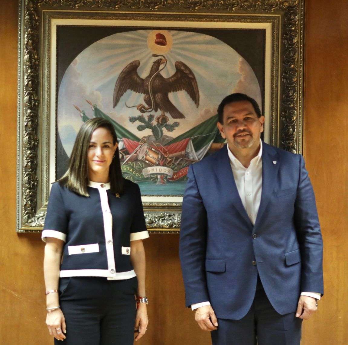 Sostiene Pérez Cuéllar encuentro de cortesía con la magistrada Marcela Herrera