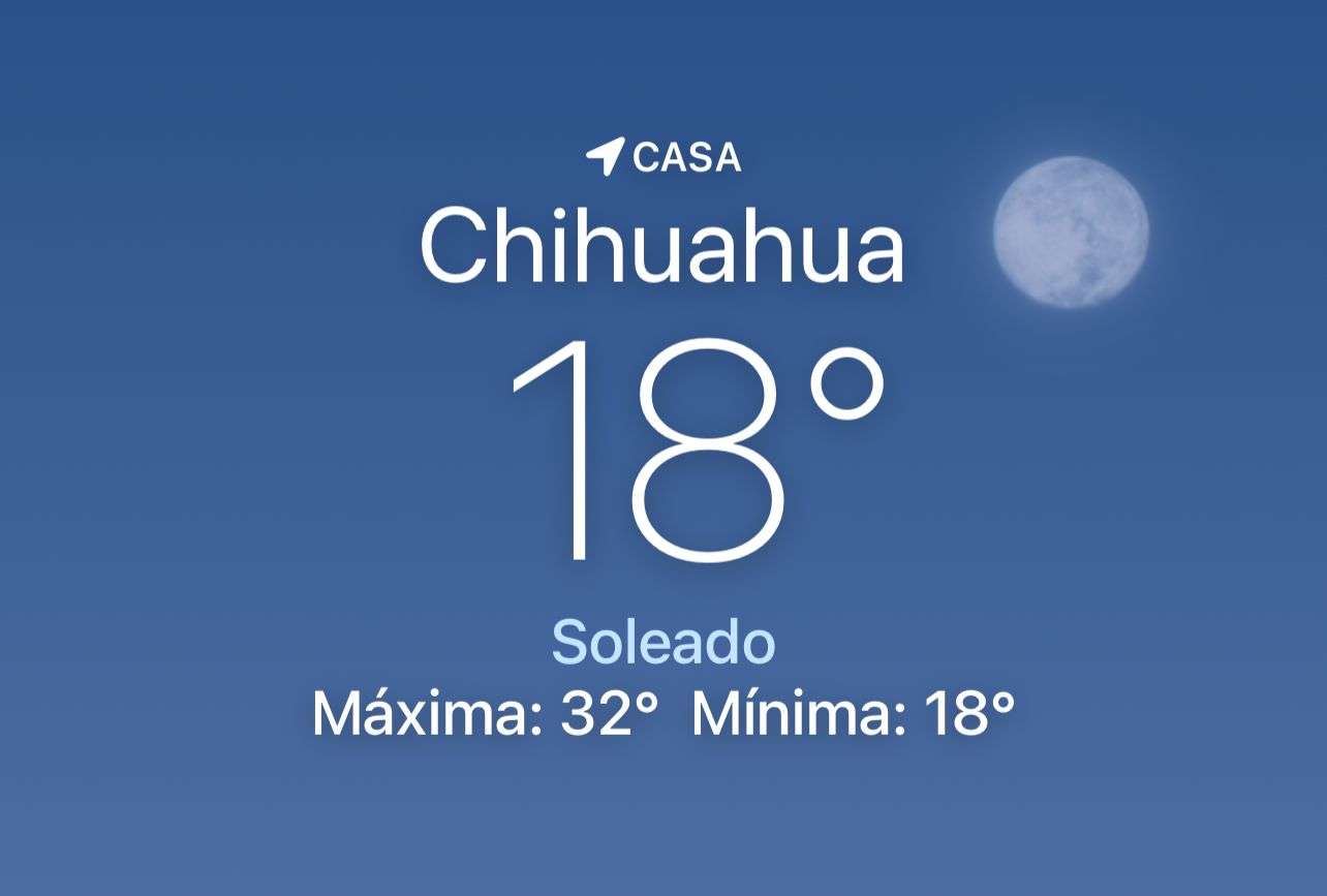 Amanece despejado y soleado con temperatura de 18 grados centígrados