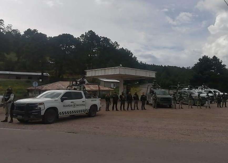 Despliegan soldados y policías por balacera en Guadalupe y Calvo