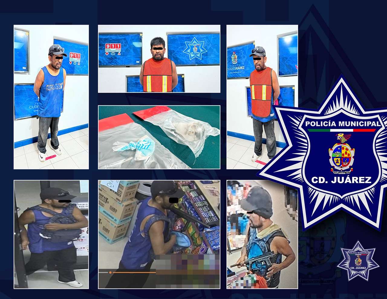 Lo detienen con cristal, lo investigan por robo a varios comercios