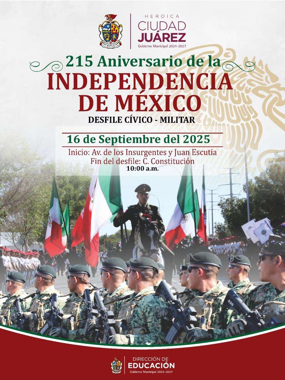 Invitan al desfile del 16 de Septiembre