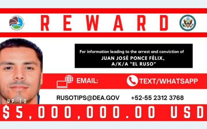 Ofrece Estados Unidos recompensa de 5 mdd por El Ruso, del Cartel de Sinaloa