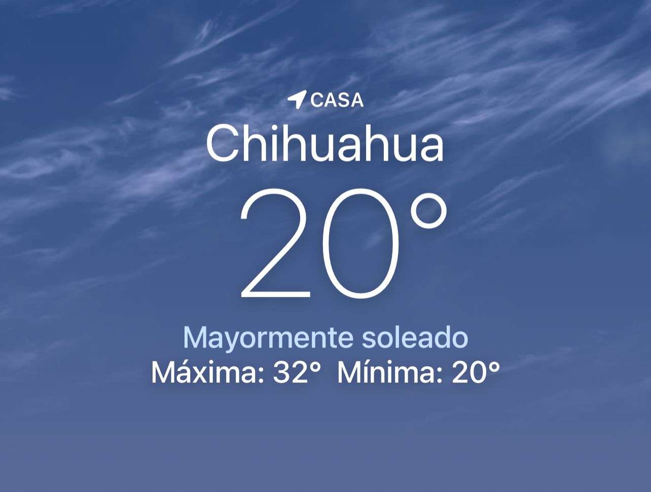Se espera día caluroso con máxima de 32 grados centígrados 