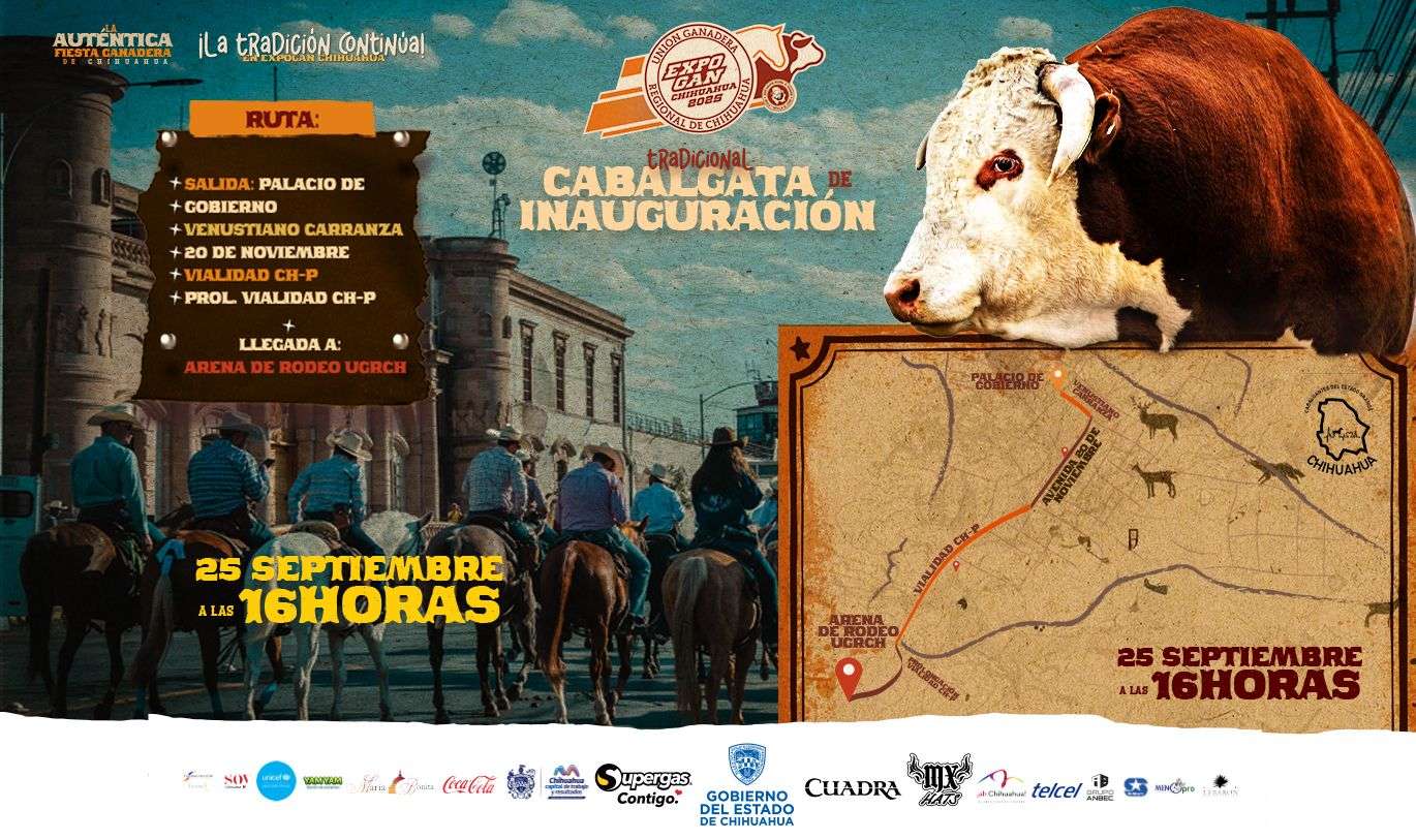 Inicia Expogan Chihuahua 2025 con su tradicional cabalgata | La Opción ...