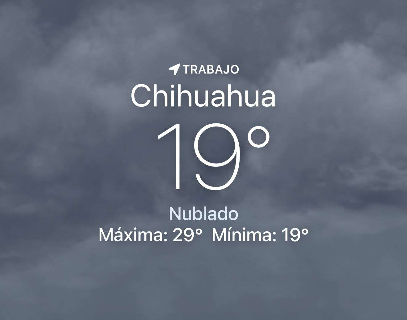 Amanece lluvioso con temperatura de 19 grados centígrados 