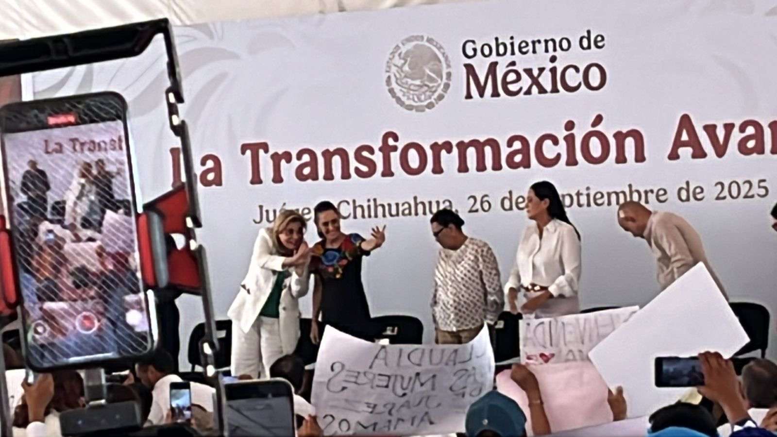 Destaca Sheinbaum avances en bienestar y economía durante informe en Juárez