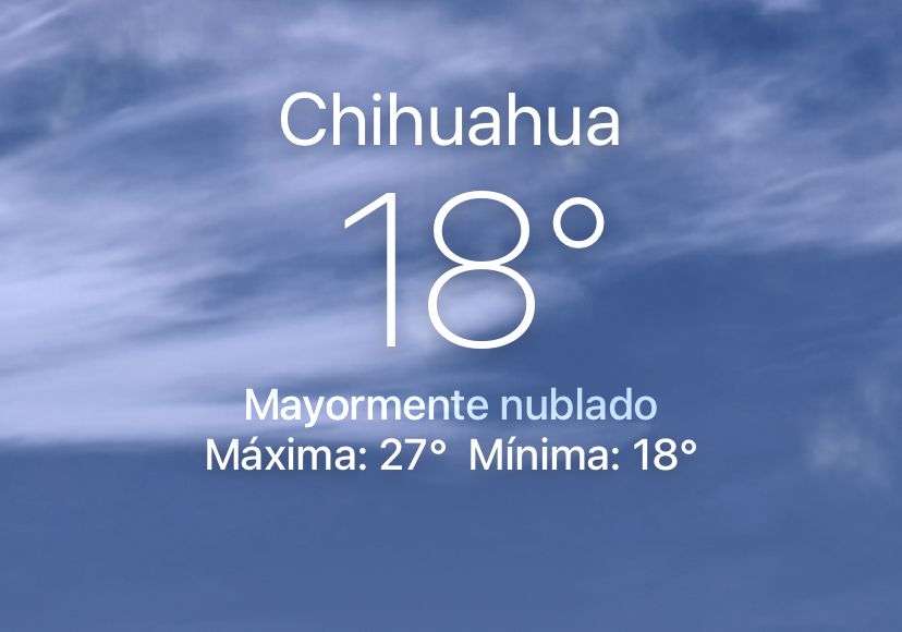 Pronostican un domingo lluvioso con máxima de 27°C