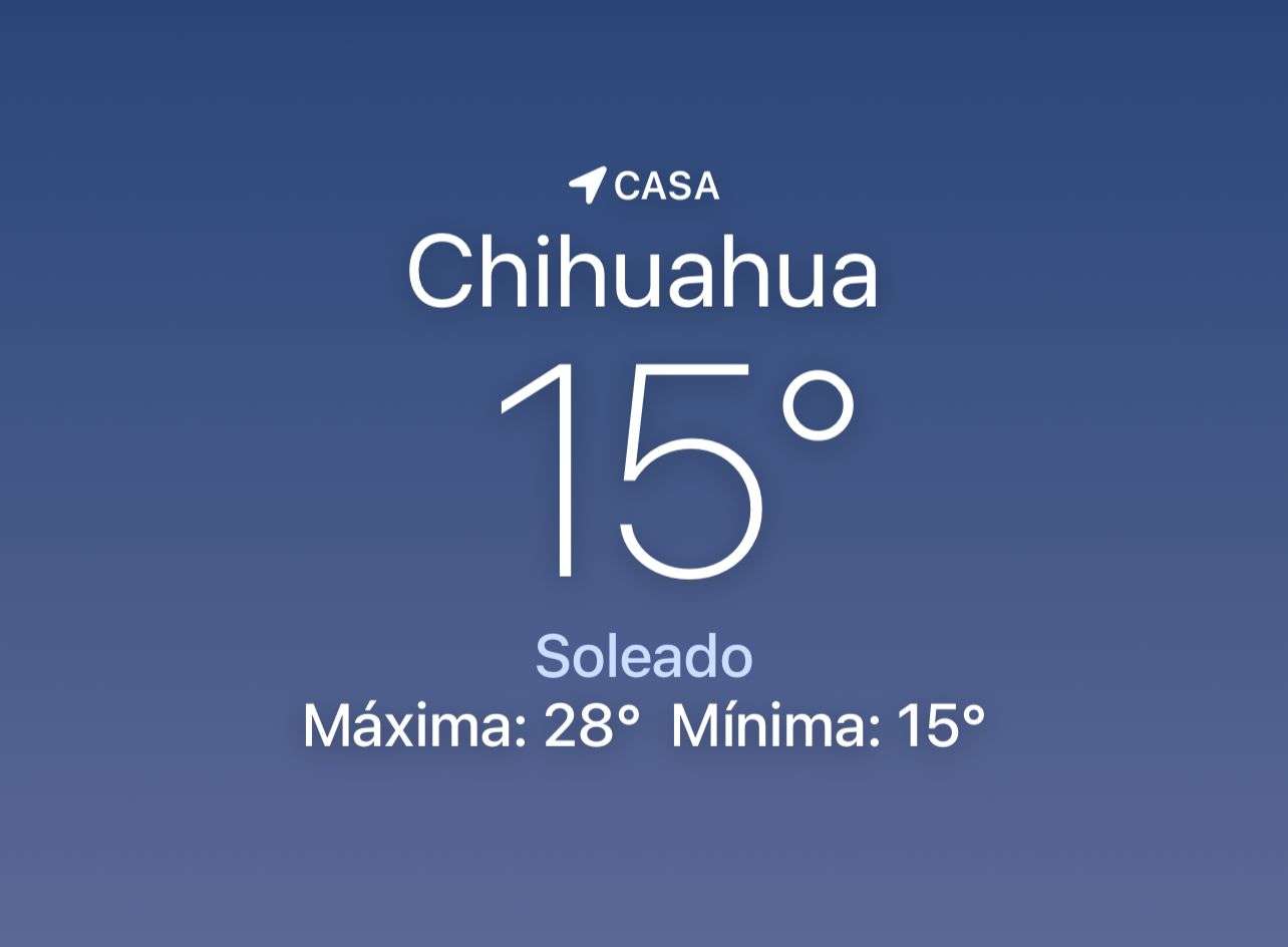 Amanece fresco con temperatura de 15 grados centígrados 
