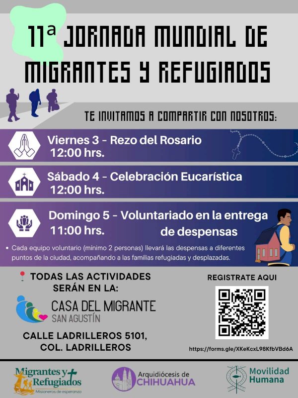 Invitan a participar en la Jornada Mundial de Migrantes y Refugiados ...