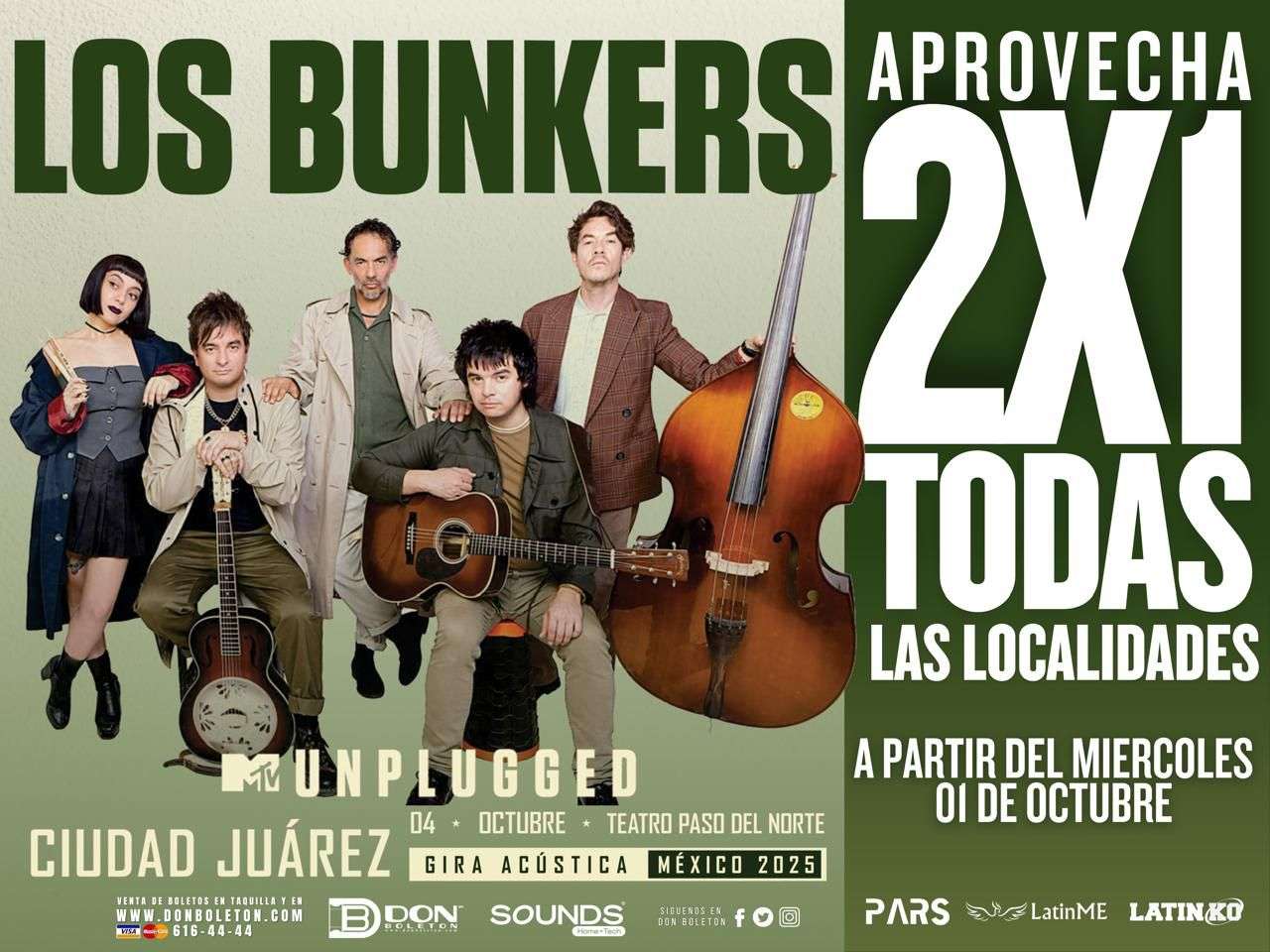 Traen Los Bunkers su gira acústica a Juárez 