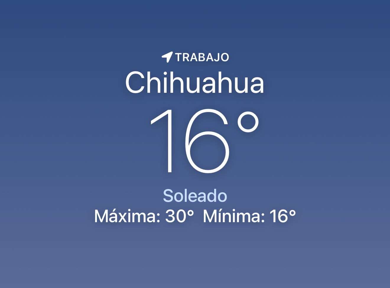 Sigue mañana fresca con temperatura de 16 grados centígrados 