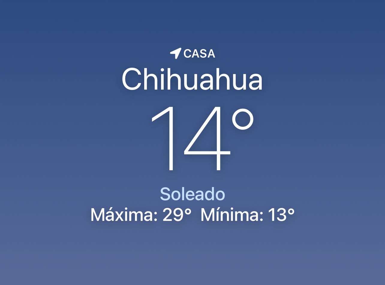 Amanece fresco con temperatura de 14 grados centígrados 