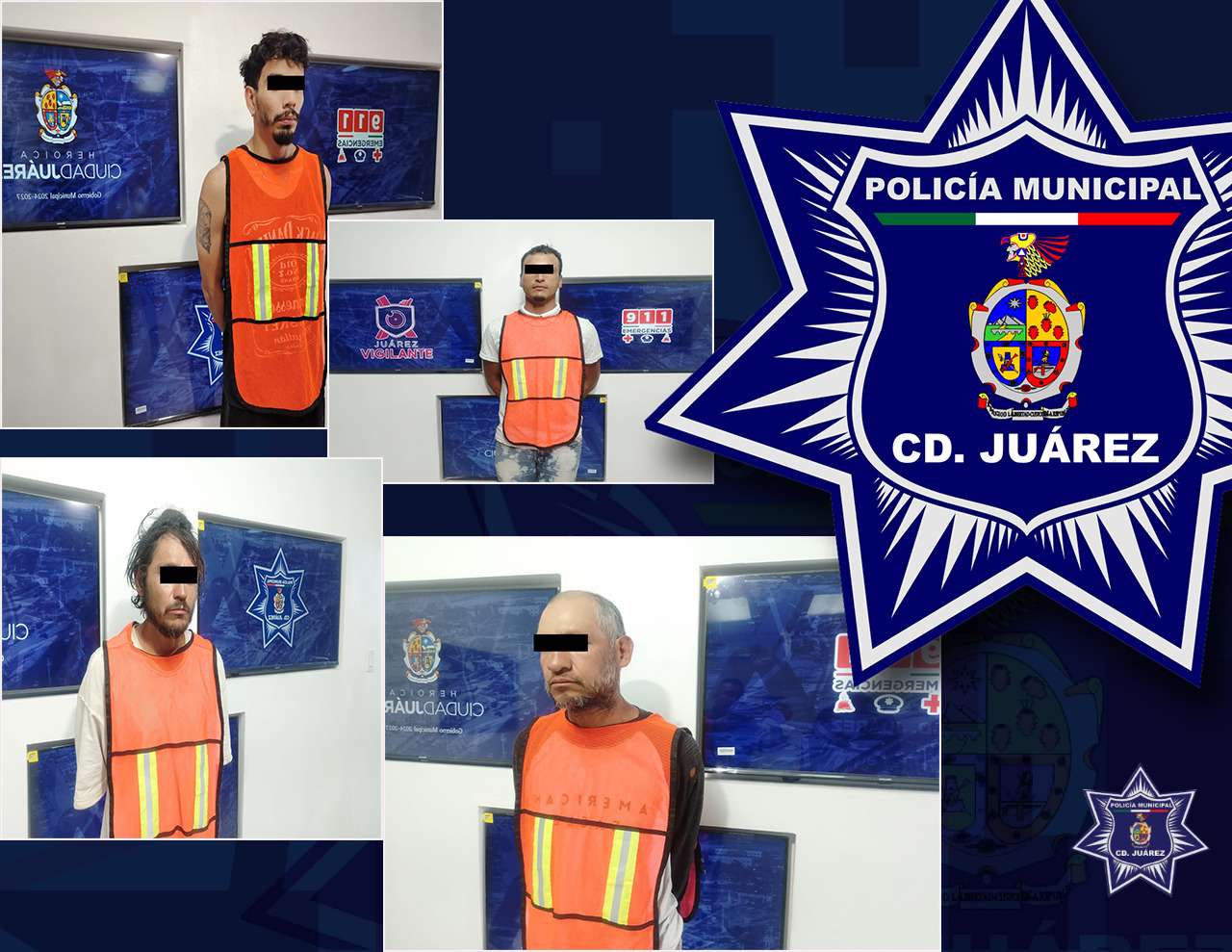 Capturan a cuatro hombres con órdenes de aprehensión vigentes