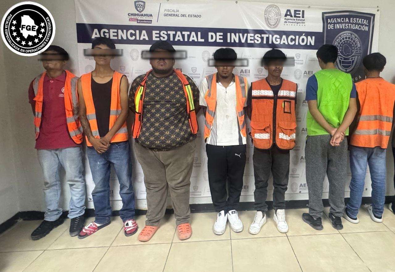 Detienen en flagrancia a 7 secuestradores