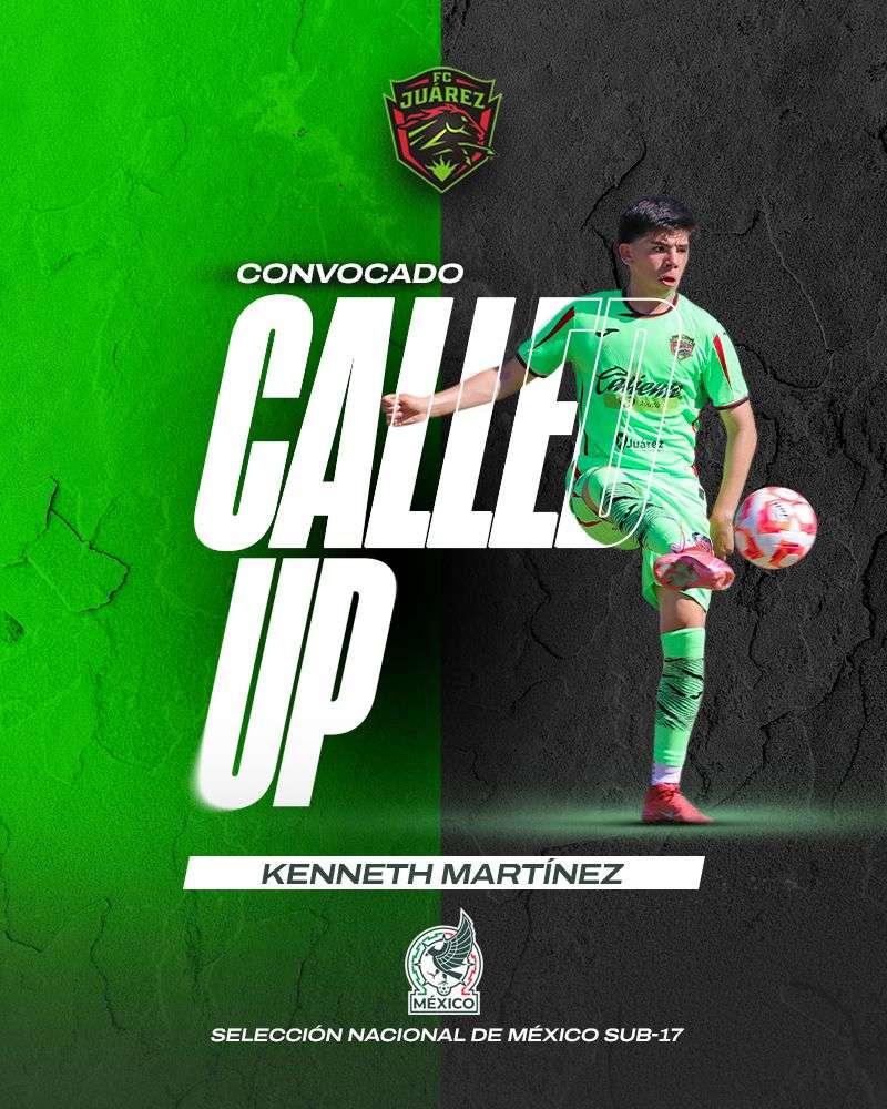 Convocan a Kenneth Martínez a la Selección Mexicana Sub-17 rumbo al Mundial