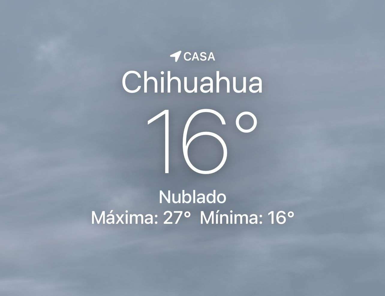 Se espera día nuboso con máxima de 27 grados centígrados 