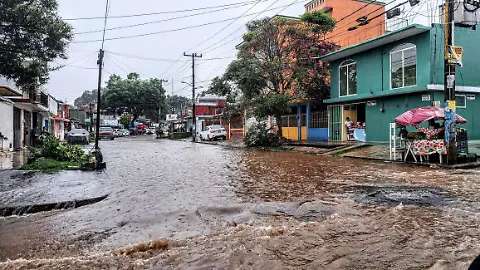 Dejan fuertes lluvias 48 municipios inundados en Veracruz